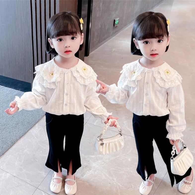 子供服 春と秋  韓国風 　女の子スウェット キッズ トップス アウター チェッシャツ★90-130