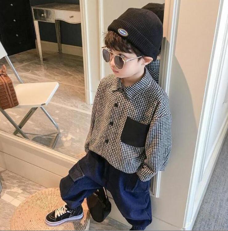 子供服春秋服★男の子シャツ★ファッションシャツ子供服★潮流子供服★90-140