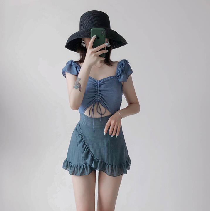 水着 ワンピース レディース 体型カバー オールインワン 大きいサイズ ママ 水泳服 スイムウェア★M-XL
