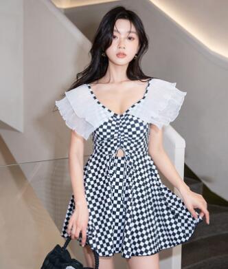 水着 ワンピース レディース 体型カバー オールインワン 大きいサイズ ママ 水泳服 スイムウェア