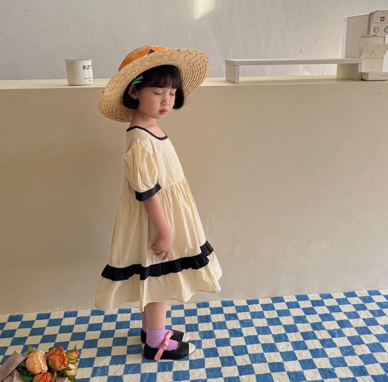 子供服夏服★女の子半袖ドレス★ファッションドレス子供夏服★韓国風子供夏服★80-140