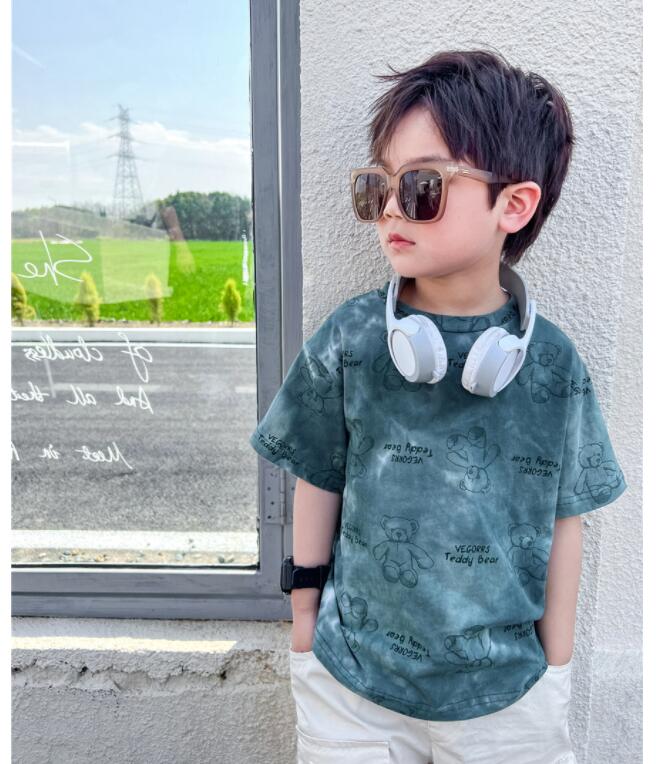 子供服夏服★男の子半袖Tシャツ ★ファッションTシャツ子供夏服★韓国風子供夏服★90-140