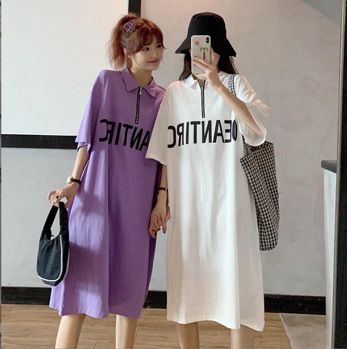 韓国風　レディース　半袖ドレス　夏新しい，気質，ファッションドレス　★F