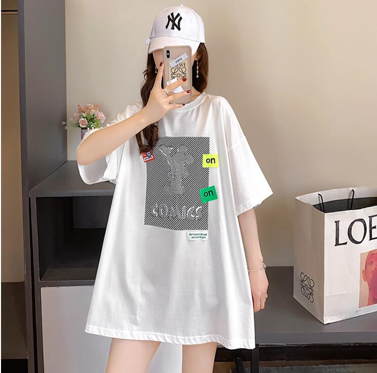 韓国風　レディース　半袖Tシャツ　新しい夏，気質，ファッションTシャツ　★M-X