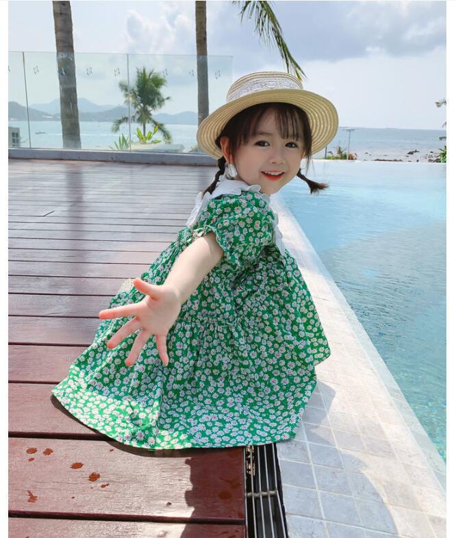子供服夏服★女の子半袖ドレス★ファッションドレス★韓国風子供夏服★90-140