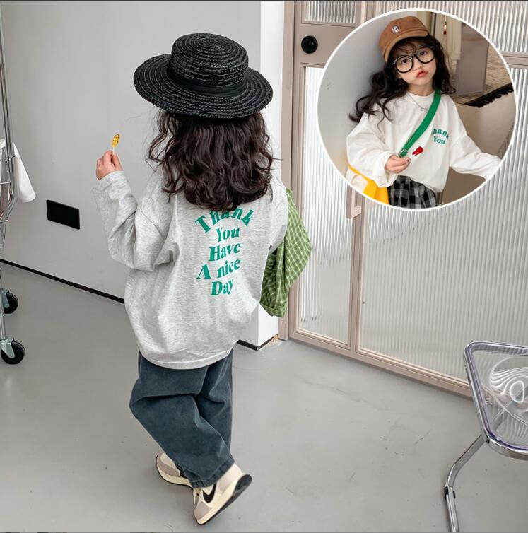 子供服春秋服★女の子Tシャツ★ファッションTシャツ子供春服★潮流子供春服★90-150