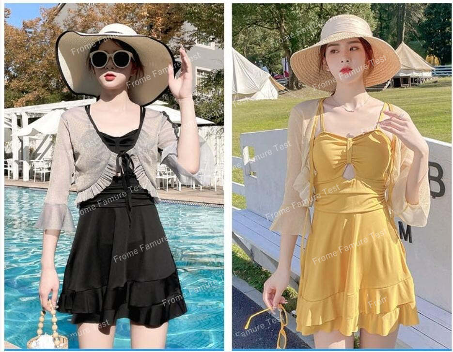 水着 ワンピース レディース 体型カバー オールインワン 大きいサイズ ママ 水泳服 スイムウェア★S-XL