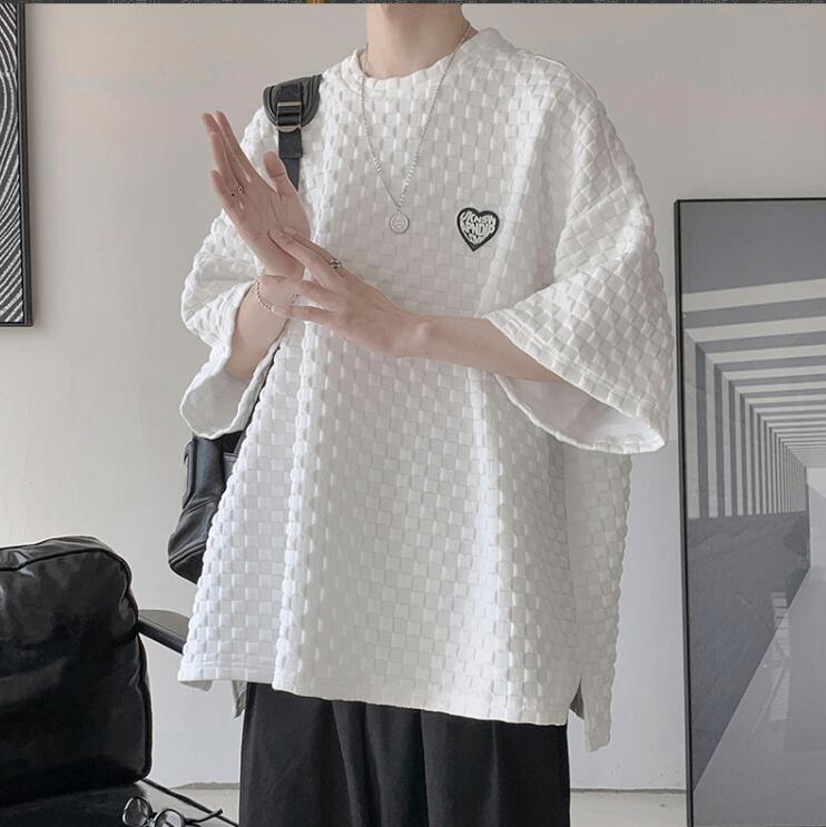 韓国風  Tシャツ　メンズ半袖Tシャツ　　　春夏　　ファッション半袖★M-2X