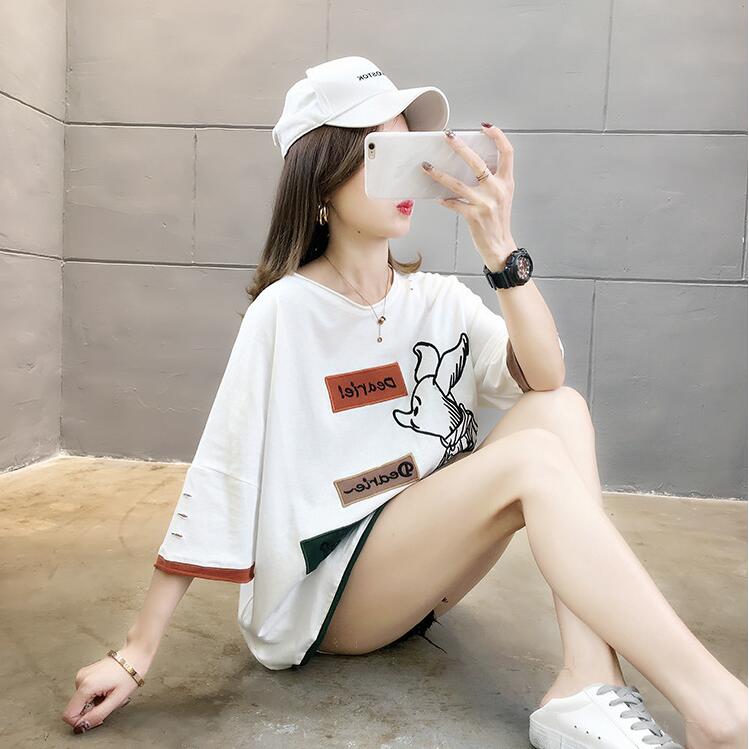 TGB ショッピング 韓国風 レディース 半袖Tシャツ 新しい夏 カジュアル ファッション半袖Tシャツ ☆M-2XL