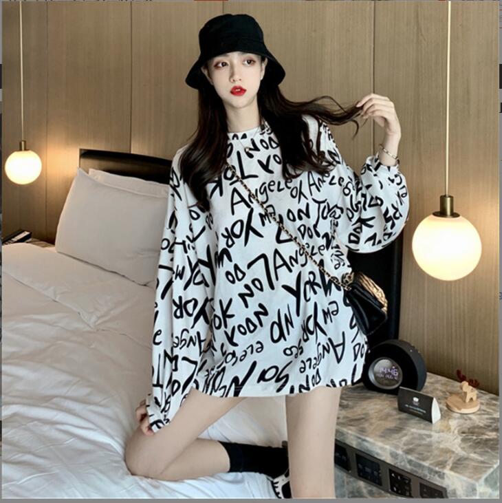 韓国風　レディース　Tシャツ　春秋新作　カジュアル　ファッションTシャツ　ブラウス★M-X