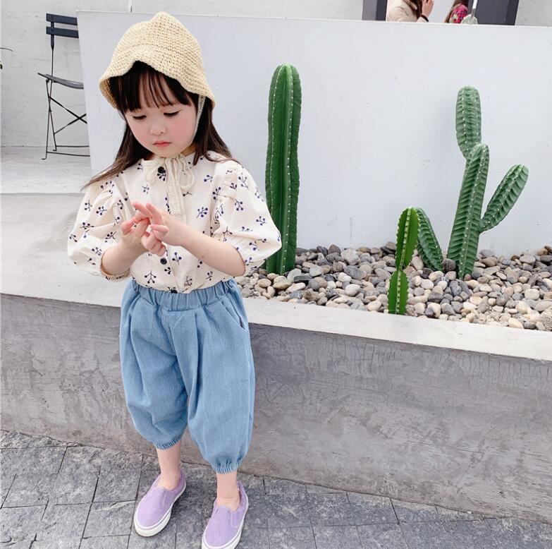 子供服夏服★女の子半袖シャツ★ファッションシャツ子供夏服★韓国風子供夏服★80-130