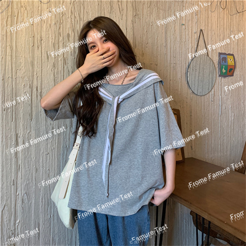 Tシャツ　　　　レディース　　　　ファッション　　春夏　　半袖　カレッジスタイル
