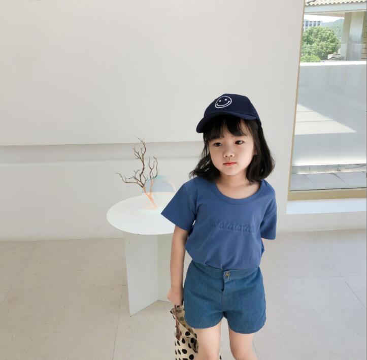 子供服夏服★女の子半袖Tシャツ★ファッションTシャツ子供夏服★韓国風子供夏服★80-130