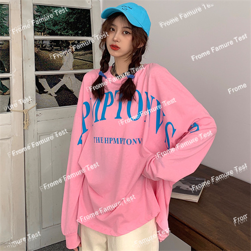 Tシャツ　　　　レディース　　　　ファッション　　春夏　　長袖　英文字