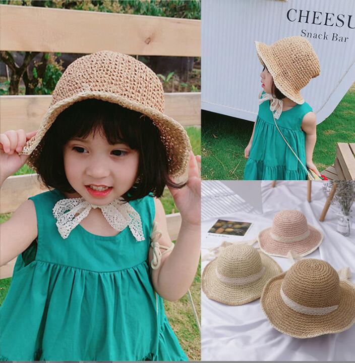 子供，麦わら帽子、2022夏新作薄くて通気性ハット、ビーチサンハット，日よけ帽，紫外線対策★UV