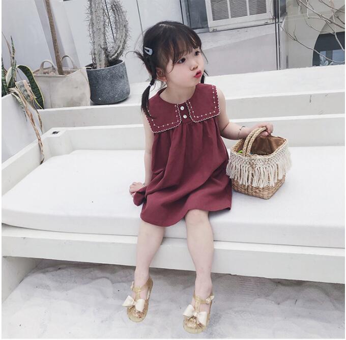 子供服夏服★女の子ベストドレス★ファッションドレス子供夏服★韓国風子供夏服★100-140