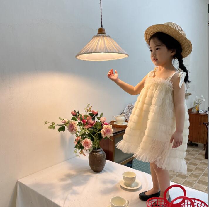 子供服夏服★女の子スリップドレス★ファッションドレス子供夏服★韓国風子供夏服★90-140