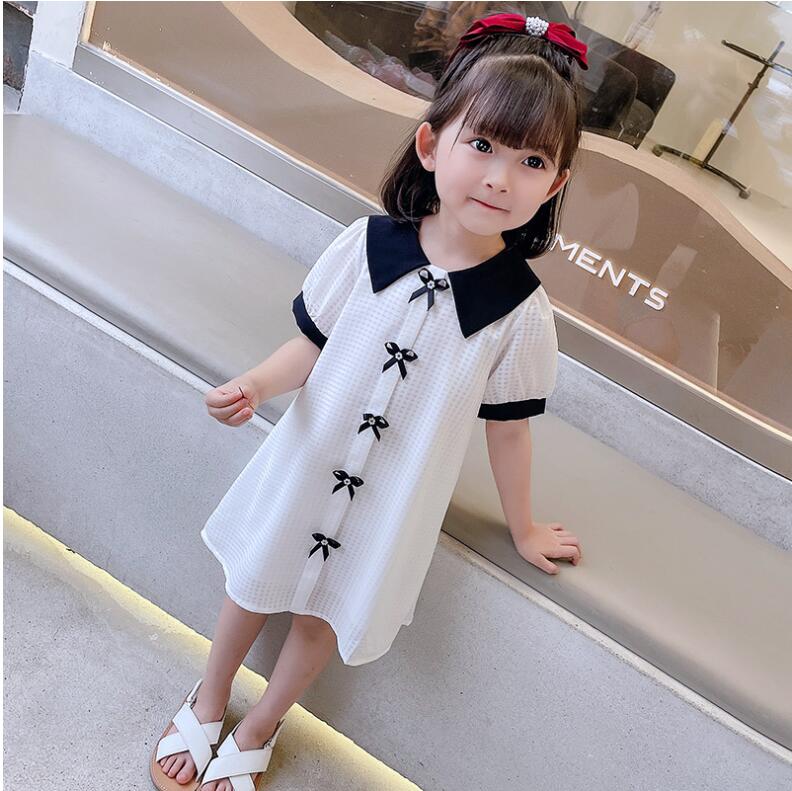 子供服夏服★女の子半袖ドレス★ファッションドレス子供夏服★韓国風子供夏服★90-140