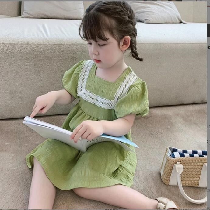 子供服夏服★女の子半袖ドレス★ファッションドレス子供夏服★韓国風子供夏服★90-140