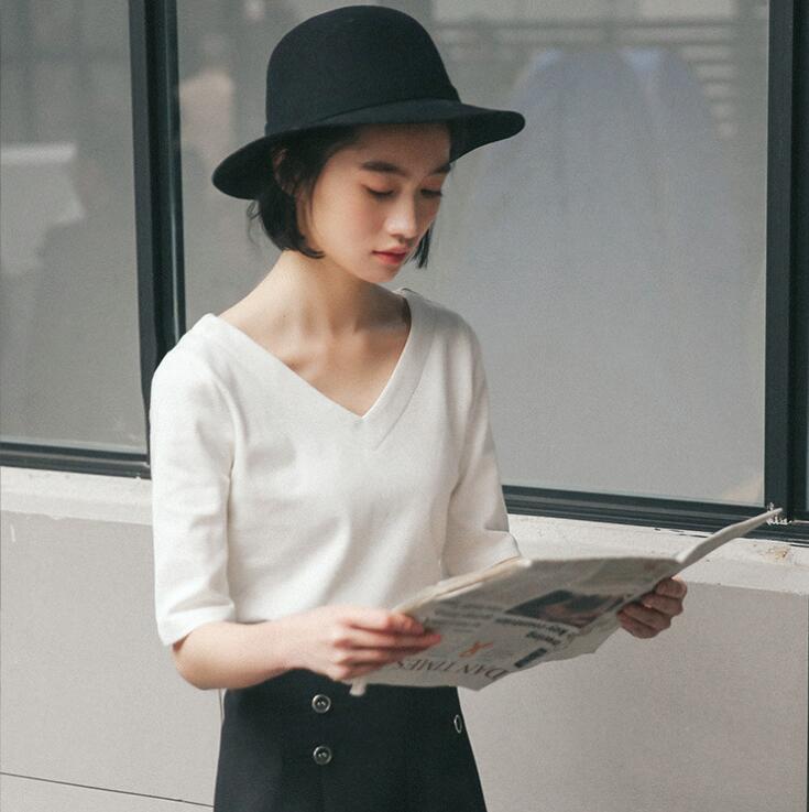 韓国風　レディース　半袖Tシャツ　新しい夏，気質，ファッションTシャツ　★F