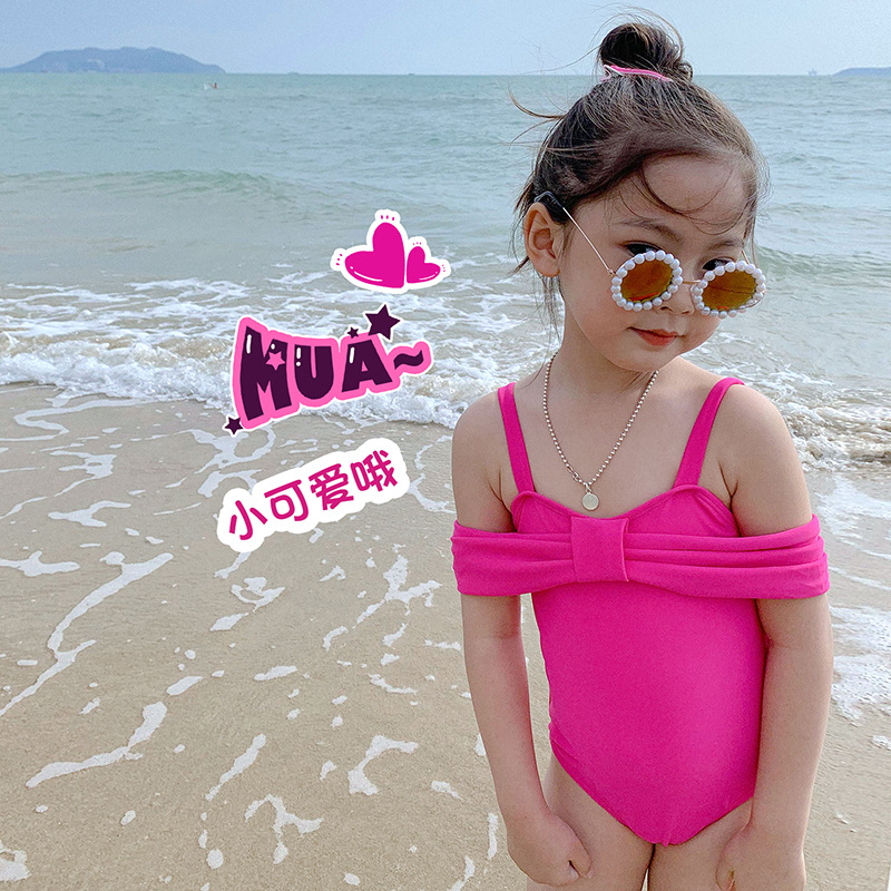 韓国風子供水着 キッズ 女の子 ベビー 子供用 オールインワン　連体水着 uvカット キッズ水着