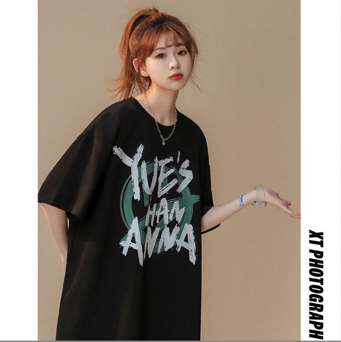 韓国風　レディース　半袖Tシャツ　新しい夏，気質，ファッションTシャツ　★S-3X