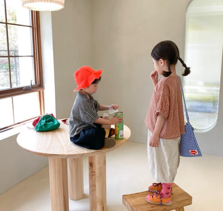 子供服★男の子女の子半袖シャツ，ファッションシャツ★韓国風子供夏服★80-140