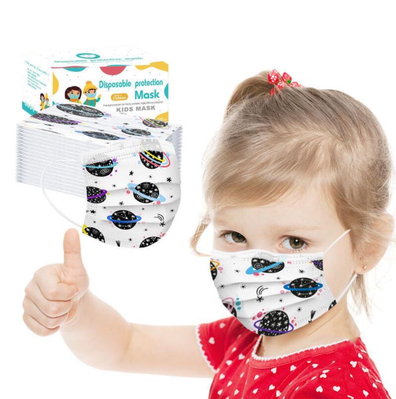 春夏子供マスク　使い捨てマスク3層保護 　不織布マスク