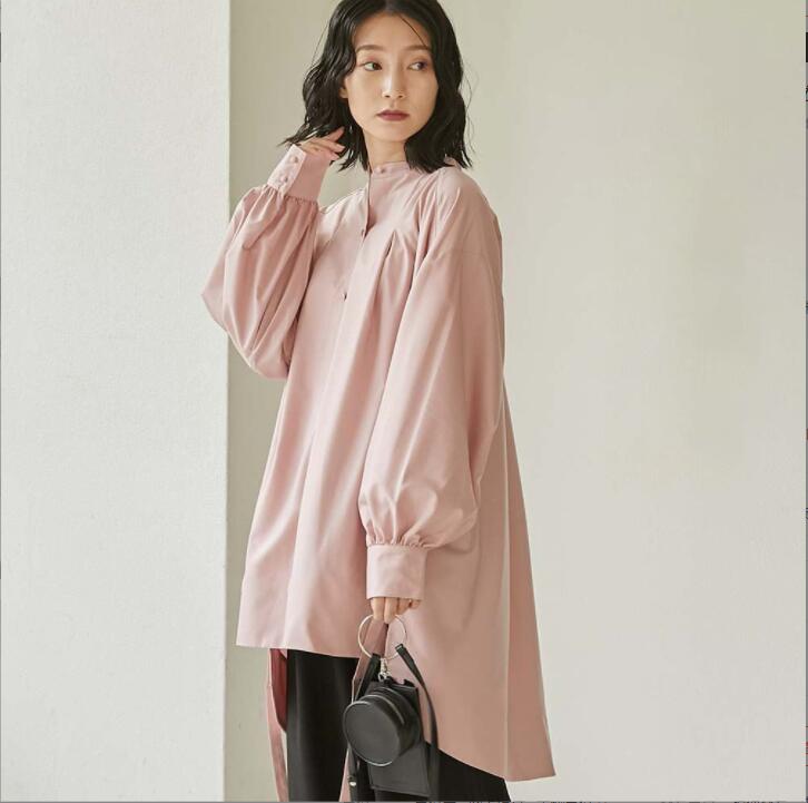 韓国春秋ファッション Tシャツ　ブラウス　レディース 　シャツ 長袖Tシャツゆったり　通勤