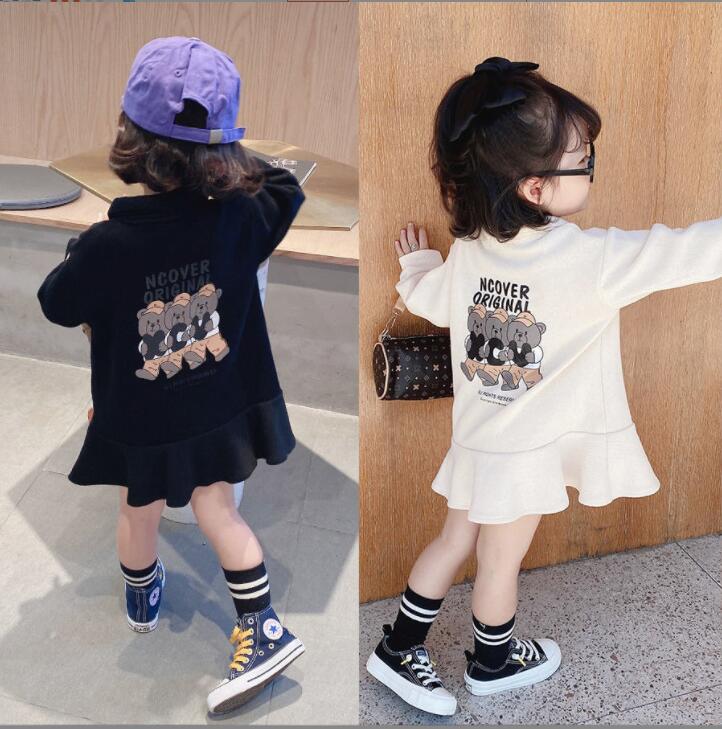 春と秋 女の子 ★ドレス★ドレスパーカー★子供服 キッズ服 かわいくておしゃれ★90-140