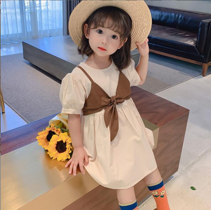 春秋カ子供服ドレス★ドレス★ファッションベストスカート★潮流ドレス★90-130