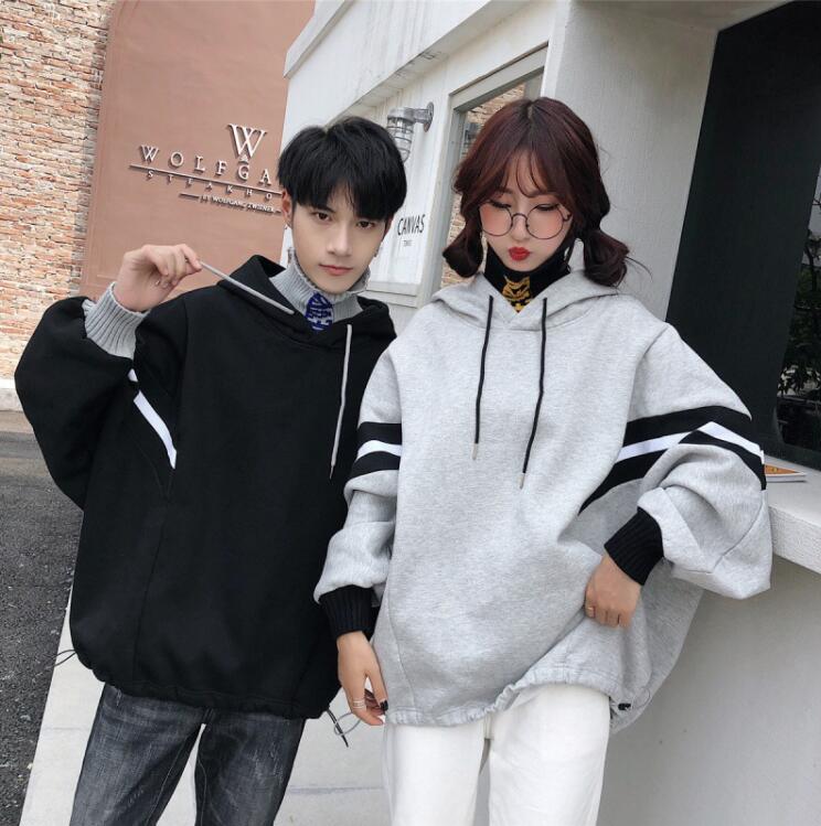 韓国風　カップル服　スウェット　春秋新作　カジュアル　パーカートップス　ブラウス裏毛付き★M-2X