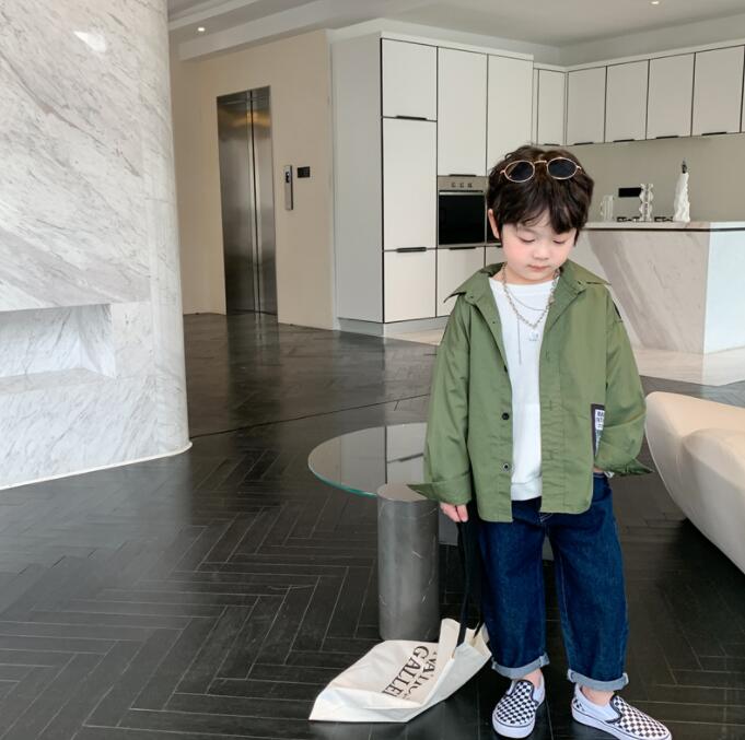 子供服春秋服★男の子シャツ★ファッションシャツ子供春服★潮流子供春服★90-140