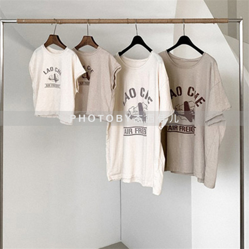 韓国風レディースTシャツ、長袖親子Tシャツ、大人気  、ファッション、春新作