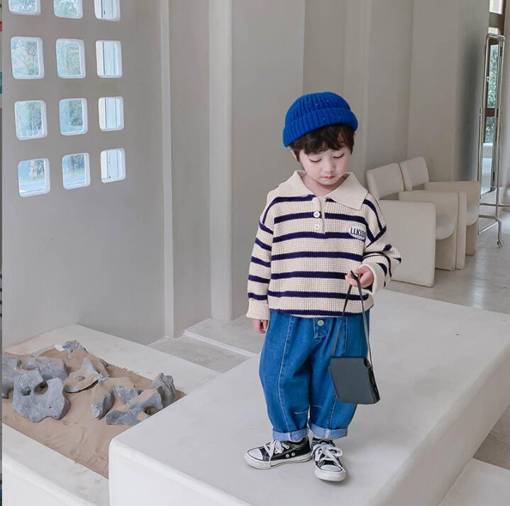 子供服春秋服★男の子ニットパーカー★ファッションニット子供春服★潮流子供春服★90-130