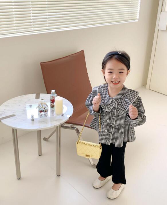 子供服春秋服★女の子シャツ★ファッション長いシャツ子供春服★韓国風子供春服★80-130