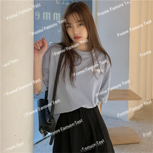 Tシャツ　　　　レディース　　　　ファッション　　春夏　　半袖  　韓国風