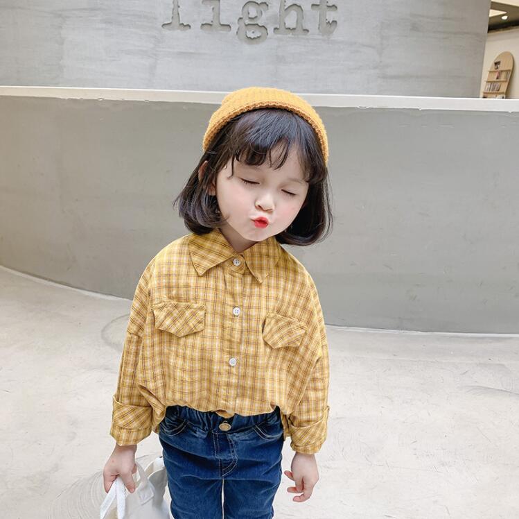 子供服春秋服★女の子シャツ★ファッションシャツ子供春服★韓国風子供春服★80-130
