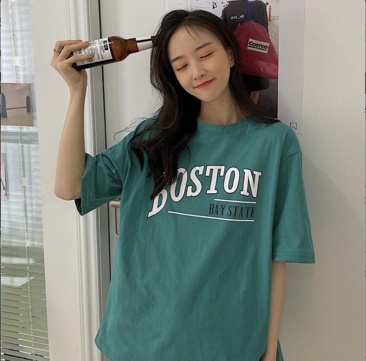 韓国風　レディース　半袖Tシャツ　夏新作　カジュアル　Tシャツトップス　ブラウス★M-2XL