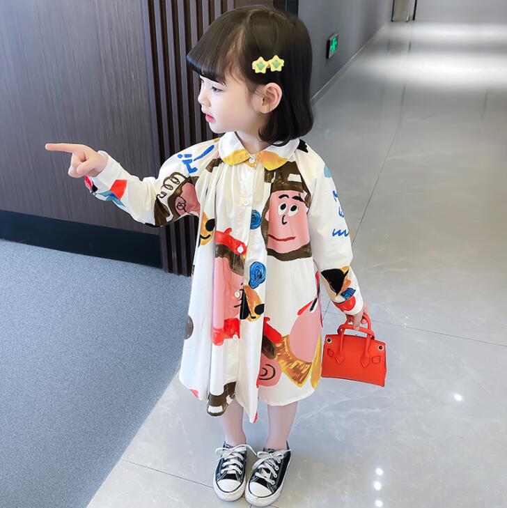 子供服春秋服★女の子ドレス★ファッションドレス子供春服★韓国風子供春服★90-130