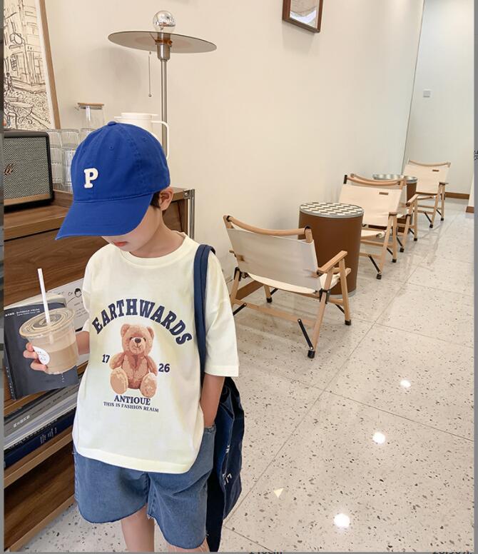 子供服夏服★男の子半袖Tシャツ ★ファッションTシャツ子供夏服★韓国風子供夏服★90-140