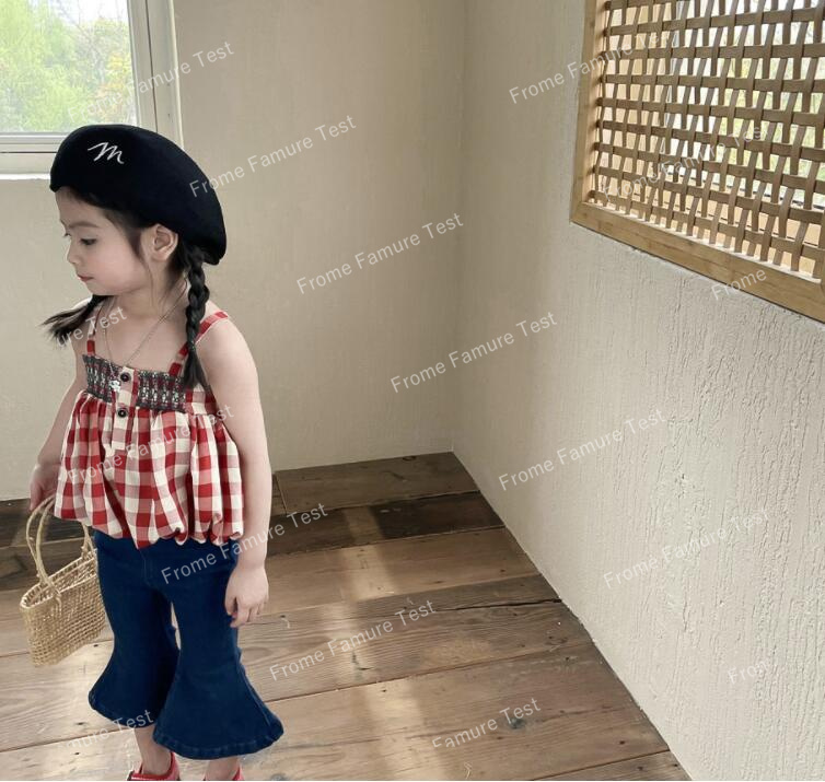 子供服夏服★女の子サスペンダー★ファッションサスペンダー子供夏服★韓国風子供夏服★90-140