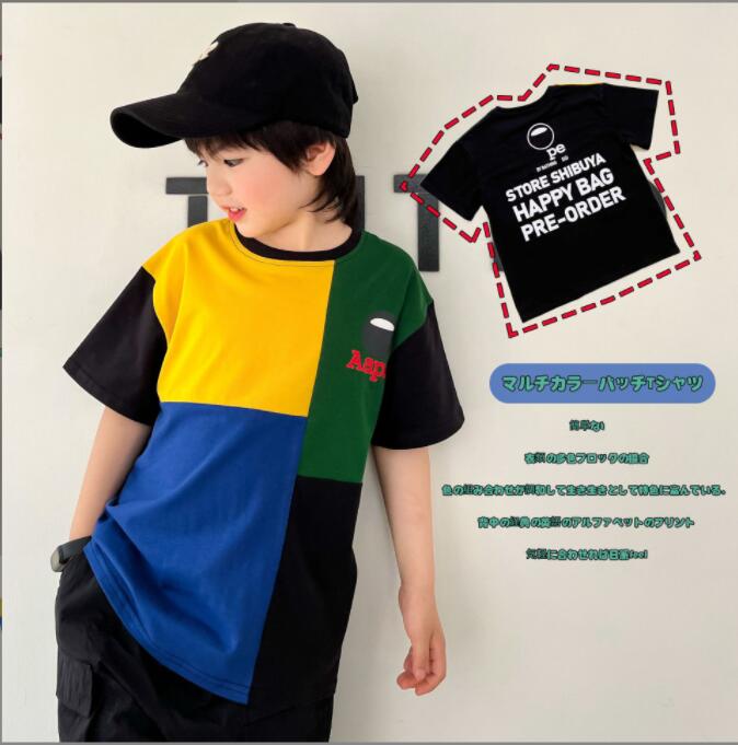 子供服夏★男の子半袖Tシャツ★ファッションTシャツ子供夏服★韓国風子供夏服★90-150