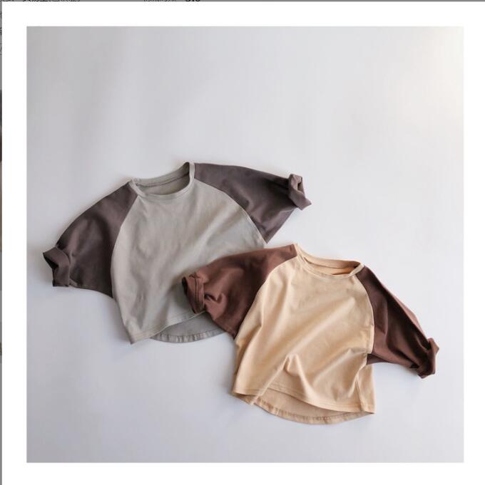 子供服春秋服★男の子女の子長袖Tシャツ★ファッションTシャツ子供服★韓国風子供春服★80-130