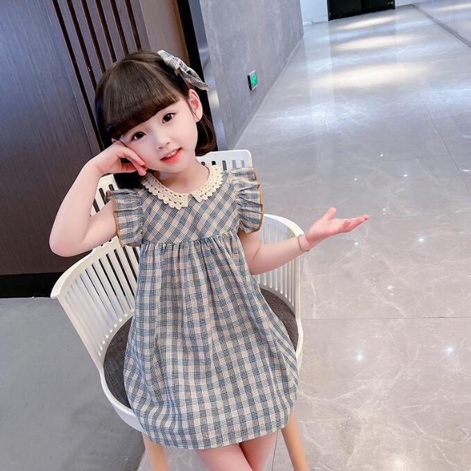 子供服夏服★女の子半袖ドレス★ファッションドレス子供服★韓国風子供夏服★90-130