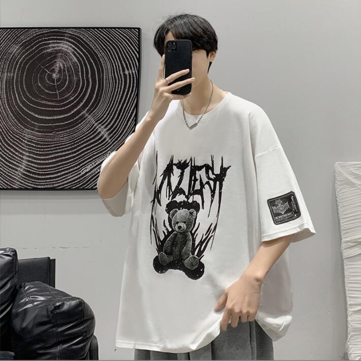韓国風  Tシャツ　半袖Tシャツ　夏の新しい　スポーツウェア　ファッションTシャツ★S-5X