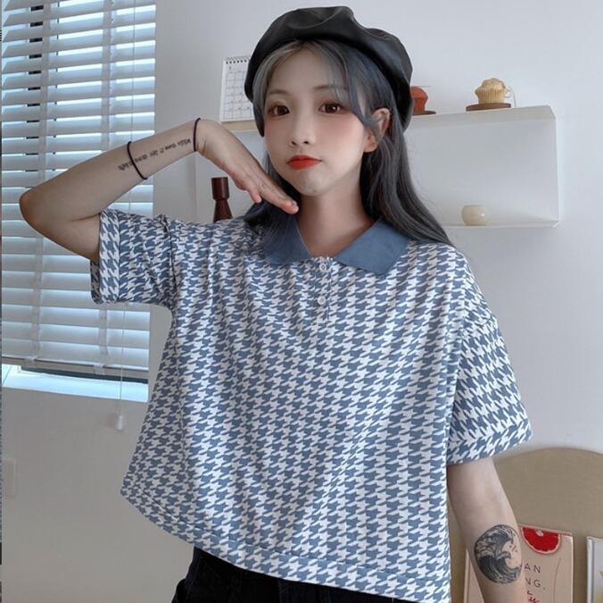 韓国風　レディース　半袖Tシャツ　新しい夏，気質，ファッションTシャツ　学生Tシャツ★M-X