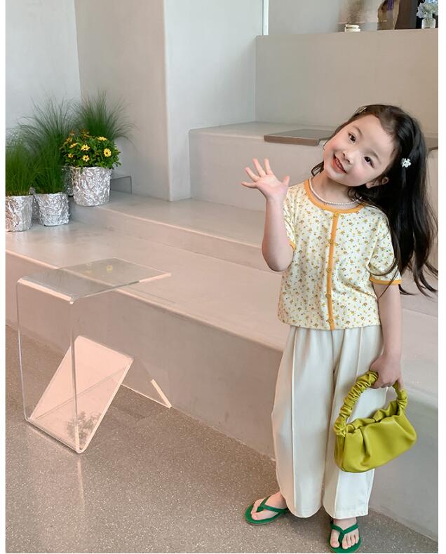 子供服夏服★女の子半袖Tシャツ★ファッションTシャツ★韓国風子供夏服★80-150