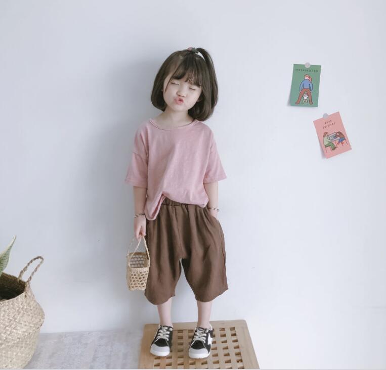 子供服夏服★女の子半袖Tシャツ★ファッションTシャツ★韓国風子供夏服★90-140