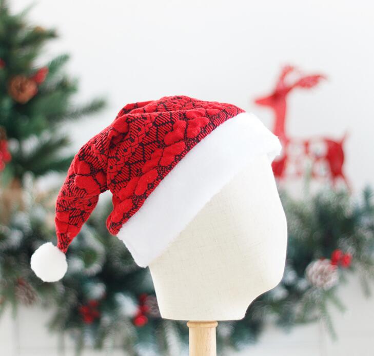 ニットクリスマスハット クリスマス帽子　サンタ38ース帽子